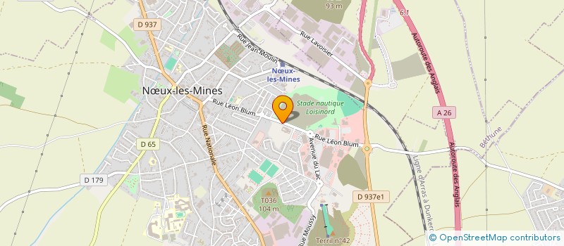 localisation de l'entreprise MARIEGE à NOEUX LES MINES