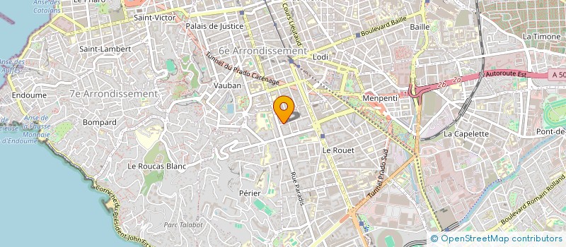 localisation de l'entreprise MARIELE TULOUP ET ISABELLE JULLIEN SOCIETE DE COMMISSAIRES PRISEURS  MARSEILLE