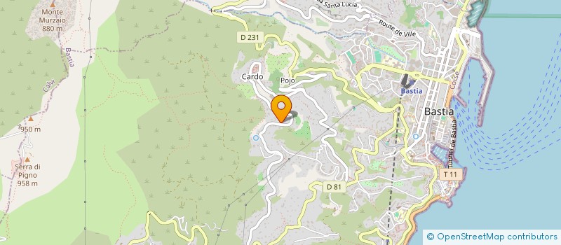 localisation de l'entreprise MARIELOU à BASTIA