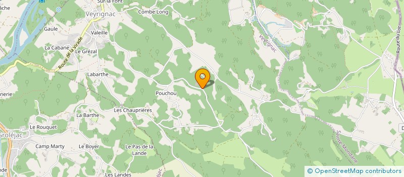 localisation de l'entreprise MARIELOU TERRASSEMENT  VEYRIGNAC