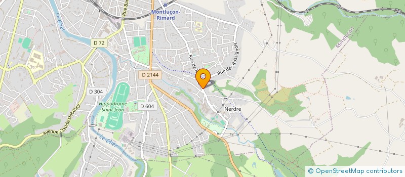 localisation de l'entreprise MARIEN  MONTLUCON