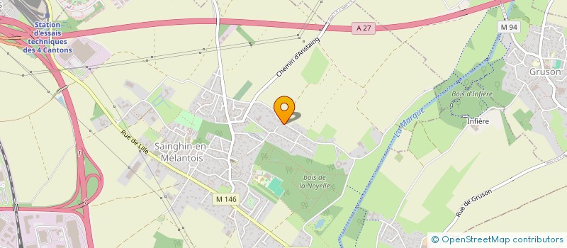 localisation de l'entreprise MARIEN LE VERGER  SAINGHIN-EN-MELANTOIS