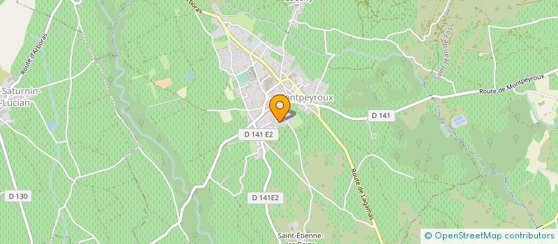 localisation de l'entreprise MARIEN SARL  MONTPEYROUX