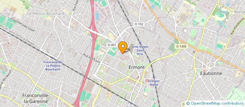 localisation de l'entreprise MARIENETT à ERMONT