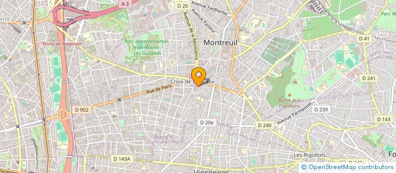 localisation de l'entreprise MARIEROHANAA  MONTREUIL