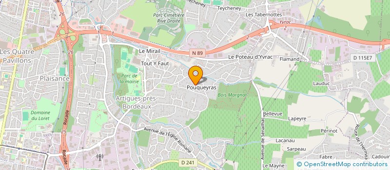 localisation de l'entreprise MARIETFRANCOIS  ARTIGUES-PRES-BORDEAUX