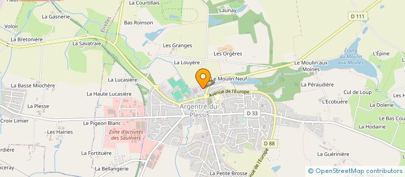 localisation de l'entreprise MARIETINO  ARGENTRE-DU-PLESSIS