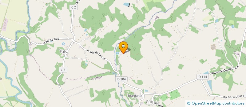 localisation de l'entreprise MARIETTE  CUQ