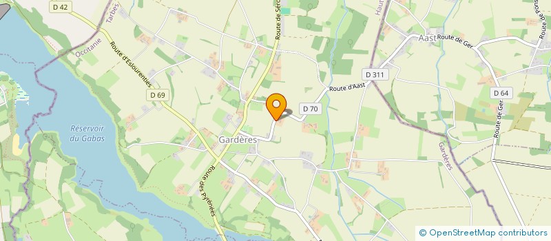 localisation de l'entreprise MARIETTE  GARDERES