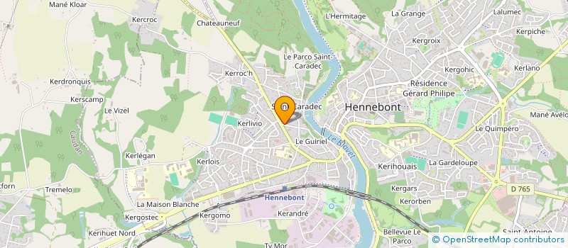 localisation de l'entreprise MARIETTE  HENNEBONT