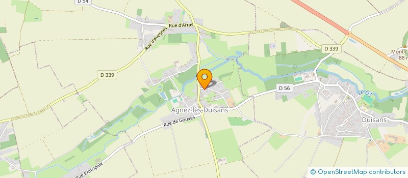 localisation de l'entreprise MARIETTE-BEUVAIN  AGNEZ-LES-DUISANS