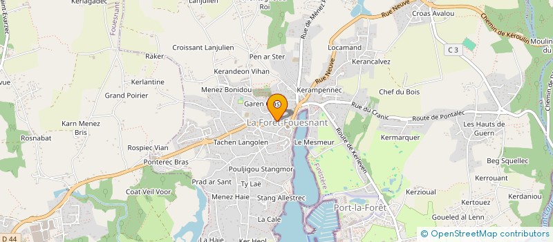 localisation de l'entreprise MARIETTE & PARTNERS 3  LA FORET-FOUESNANT