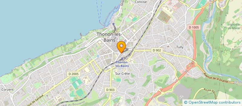 localisation de l'entreprise MARIETTE PROMOTION  THONON-LES-BAINS