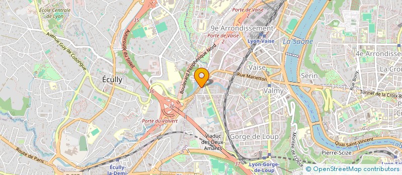 localisation de l'entreprise MARIETTON BILLARD à LYON