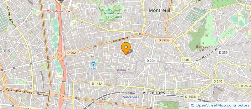 localisation de l'entreprise MARIF à MONTREUIL