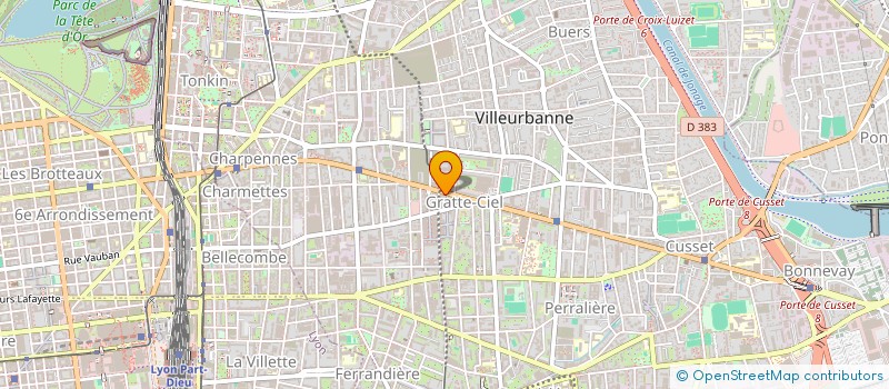 localisation de l'entreprise MARIGE à VILLEURBANNE