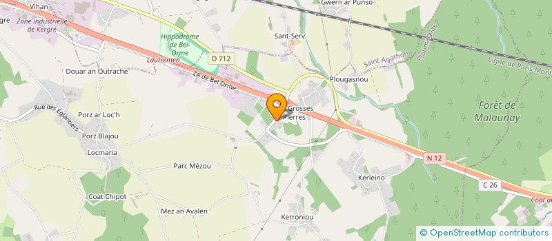 localisation de l'entreprise MARIGIL  PLOUMAGOAR