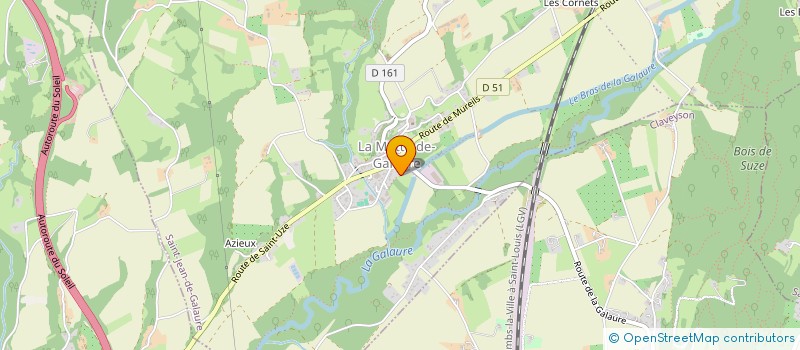 localisation de l'entreprise MARIGLUN  SAINT-JEAN-DE-GALAURE