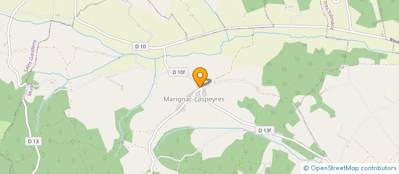 localisation de l'entreprise MARIGNAC  MARIGNAC-LASPEYRES
