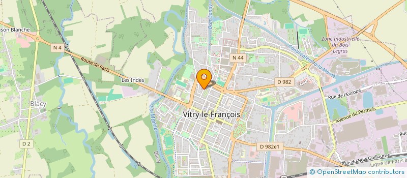 localisation de l'entreprise MARIGNY à VITRY-LE-FRANCOIS