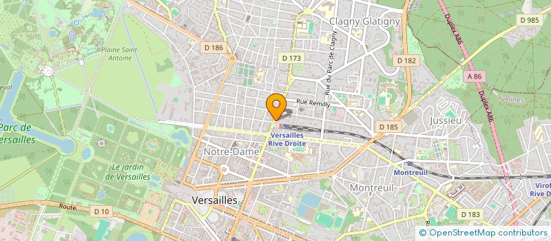localisation de l'entreprise MARIGNY à VERSAILLES