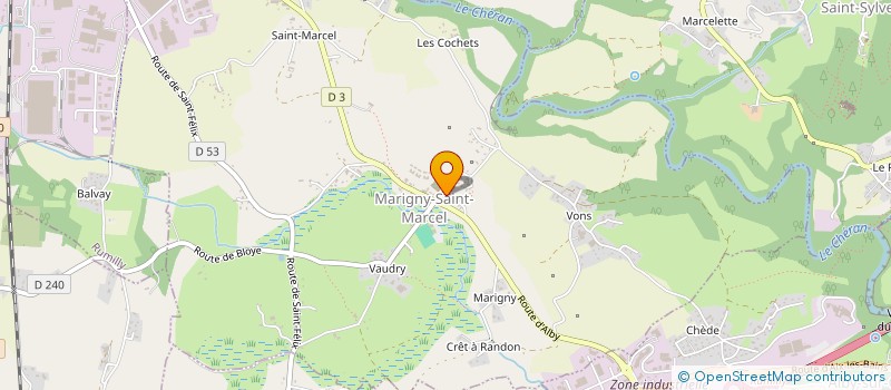 localisation de l'entreprise MARIGNY EN CHOEUR, ENSEMBLE VOCAL ET INSTRUMENTAL  MARIGNY-SAINT-MARCEL