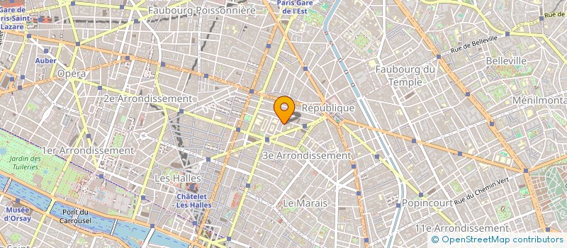 localisation de l'entreprise MARIGNY IMMOBILIER à PARIS