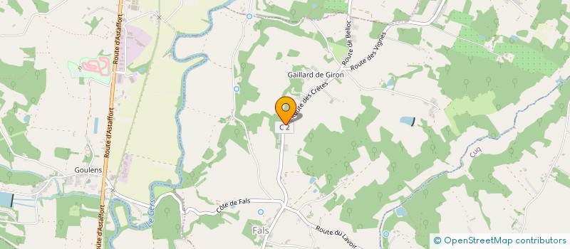 localisation de l'entreprise MARIGOT  ASTAFFORT