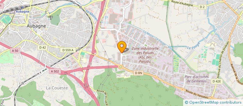 localisation de l'entreprise MARIJO à AUBAGNE