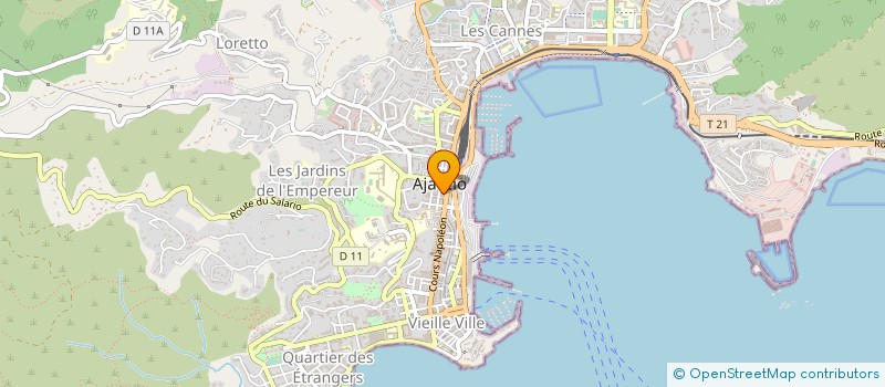 localisation de l'entreprise MARIKA à AJACCIO