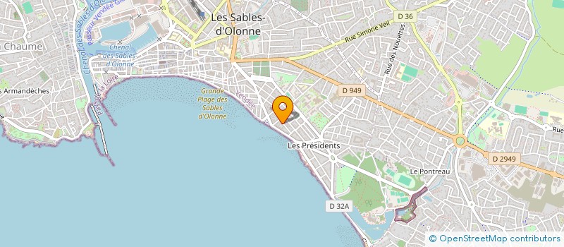 localisation de l'entreprise MARIL à LES SABLES-D'OLONNE