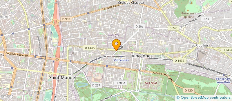 localisation de l'entreprise MARILAG DISTRIBUTION à VINCENNES