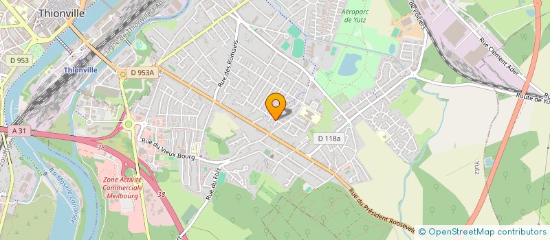 localisation de l'entreprise MARILAUX  YUTZ