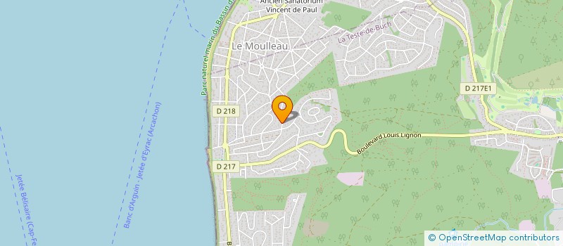localisation de l'entreprise MARILIEN à LA TESTE-DE-BUCH