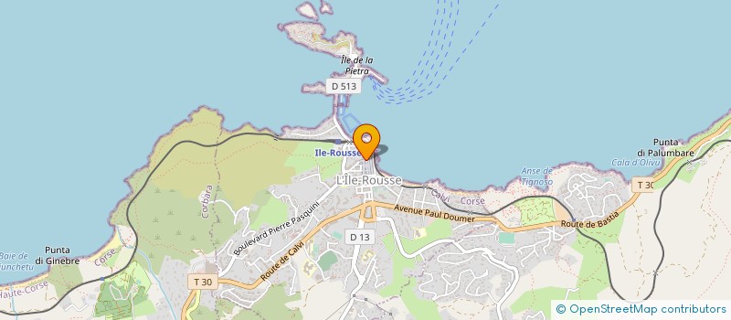 localisation de l'entreprise MARILINDA à L'ILE-ROUSSE