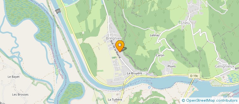 localisation de l'entreprise MARILLAT AUTO SERVICES à BREGNIER-CORDON