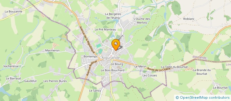 localisation de l'entreprise MARILOU à AIGURANDE