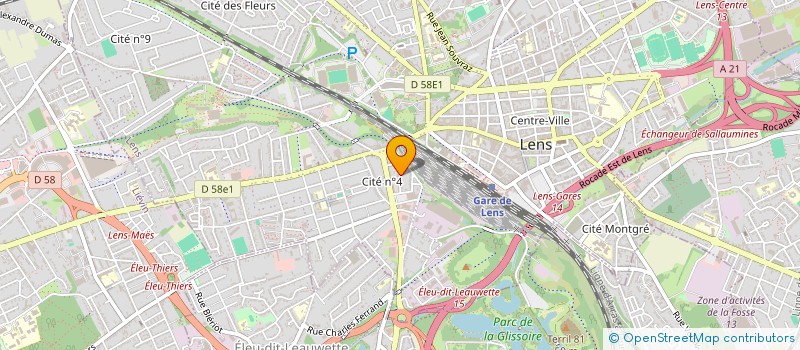 localisation de l'entreprise MARILOU  LENS