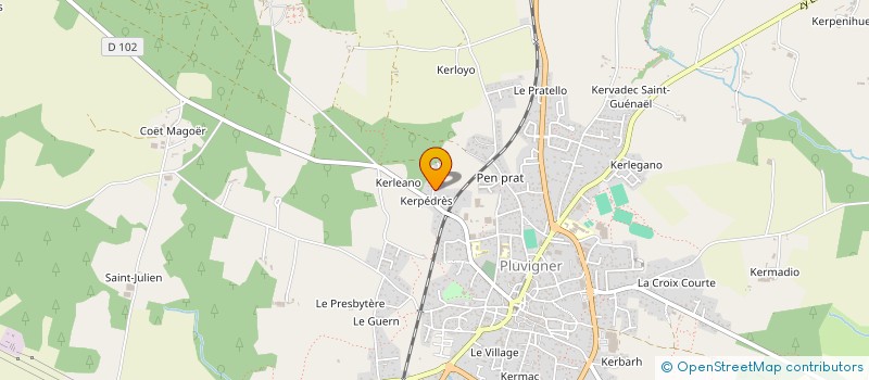 localisation de l'entreprise MARILOU  PLUVIGNER