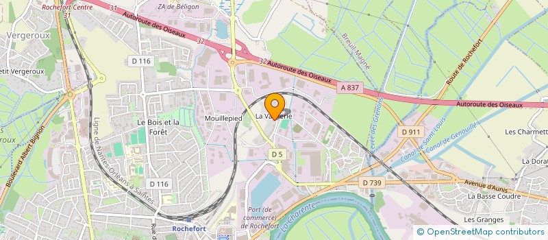 localisation de l'entreprise MARILU  ROCHEFORT