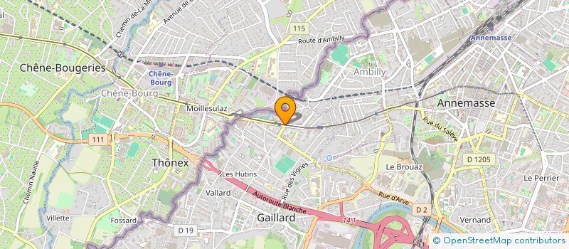 localisation de l'entreprise MARILYN à GAILLARD