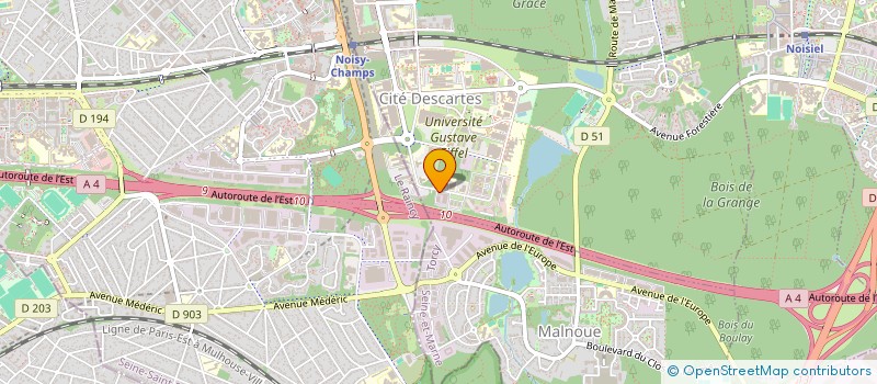 localisation de l'entreprise MARILYN à CHAMPS-SUR-MARNE