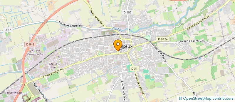 localisation de l'entreprise MARILYNE ESTHETIQUE à MONTEUX