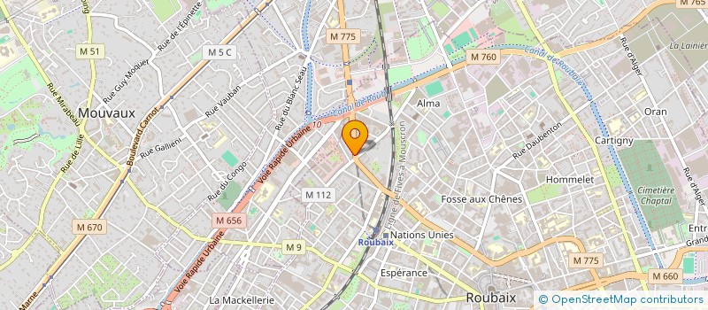 localisation de l'entreprise MARILYNE FERREIRA à ROUBAIX