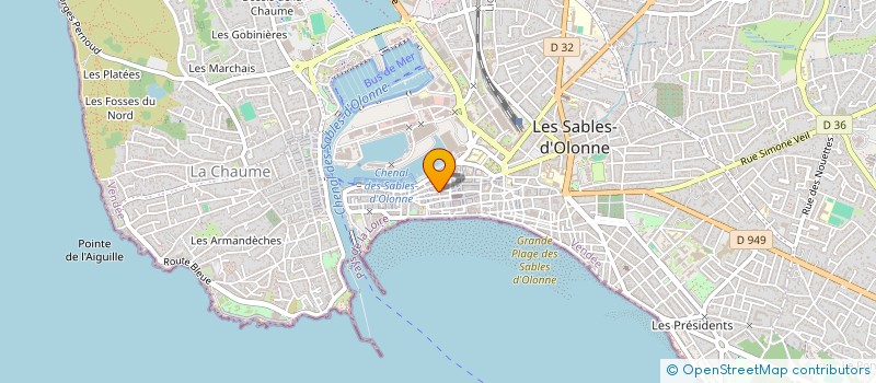 localisation de l'entreprise MARILYNFROMPARIS à LES SABLES D'OLONNE