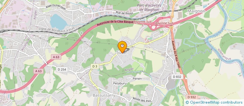 localisation de l'entreprise MARIM  ANGLET