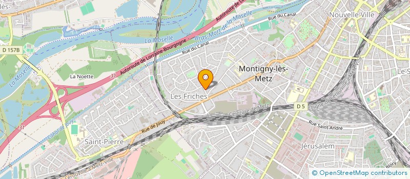 localisation de l'entreprise MARIMAG à MONTIGNY-LES-METZ