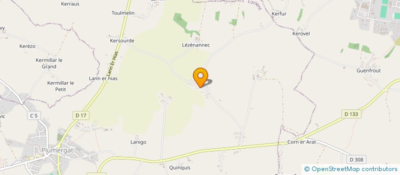 localisation de l'entreprise MARIME  PLUMERGAT