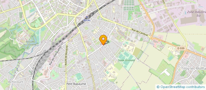 localisation de l'entreprise MARIN à ARRAS