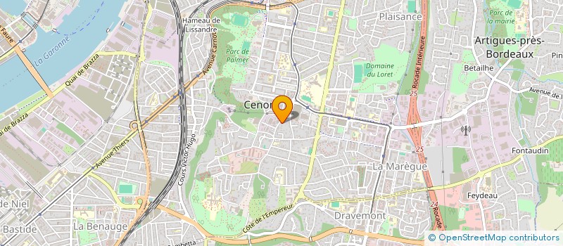 localisation de l'entreprise MARIN  CESTAS